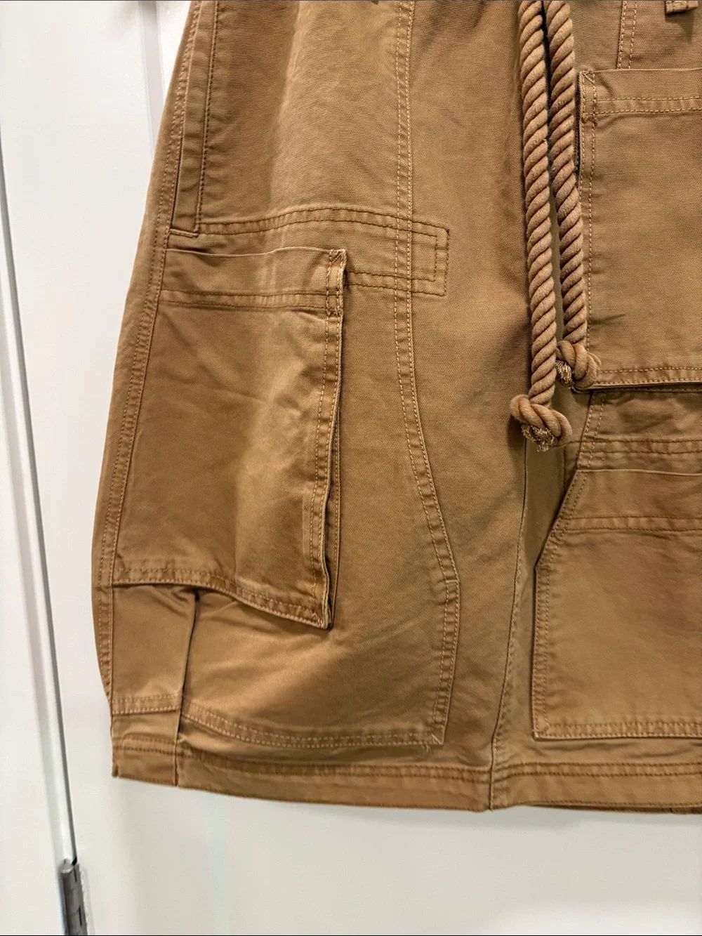Free People Tobacco Brown Skirt. New With Tags—Pockets—Casual—BEAUTIFUL!  XS